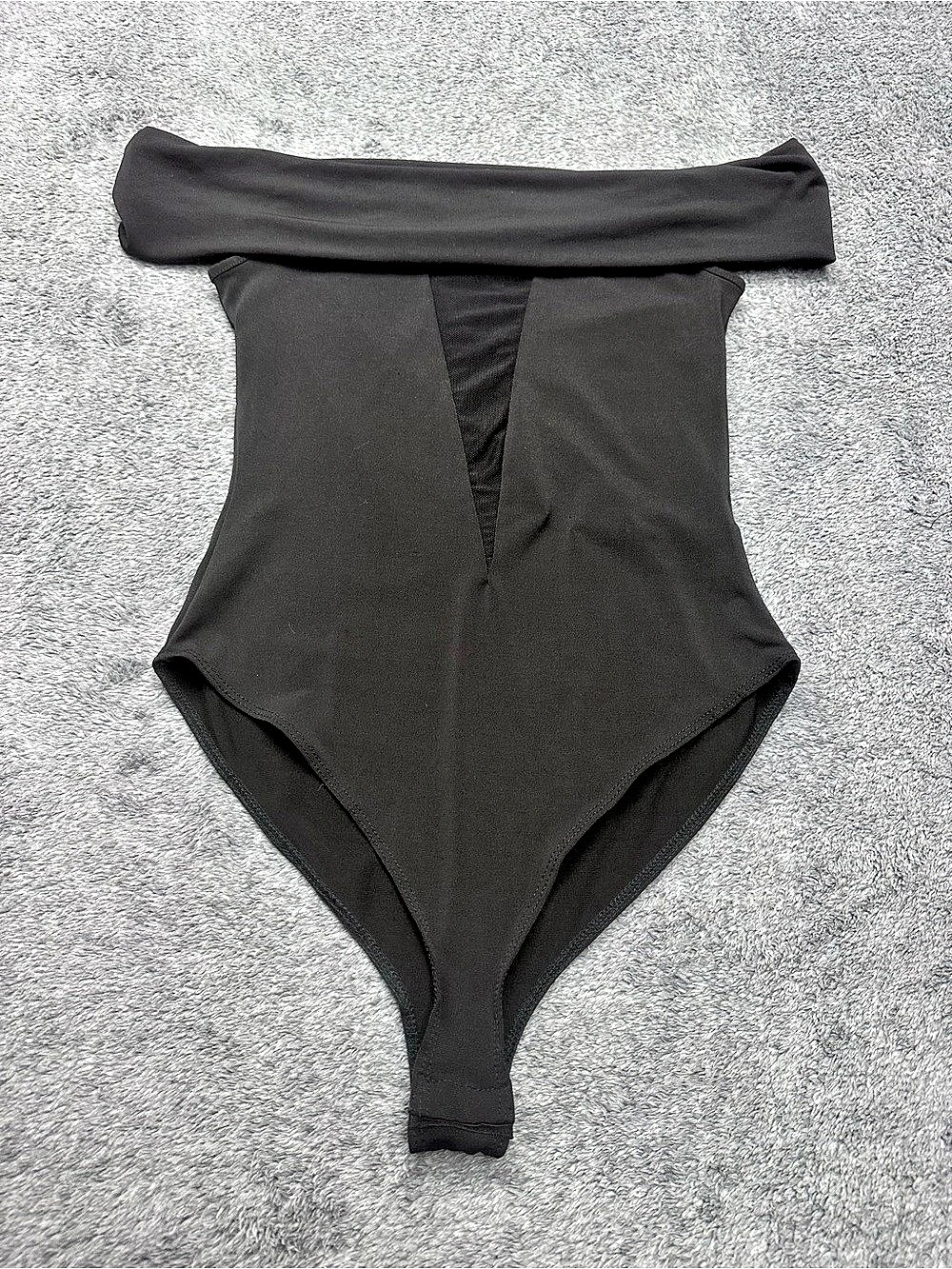Black One-Piece Swimsuit Size XS